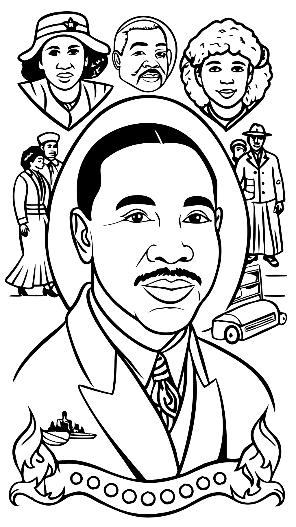 coloring pages black history